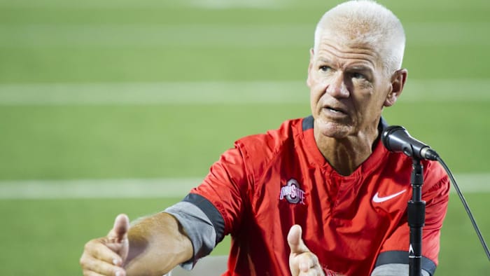 Defensive coordinator Kerry Coombs